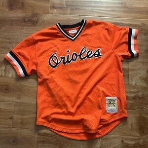 Mitchell & Ness Orange Cooperstown Collection Jersey